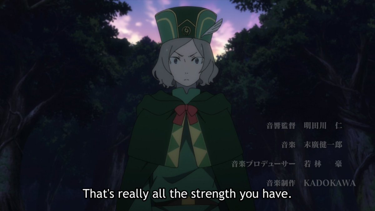 What Subaru needs is to be knocked to his senses—literally—as Otto lays out his character flaws before him. Here, it's Subaru's weakness by himself and refusal to reach out that's being addressed. This display is to show us he's so weak that even a merchant can knock him down.