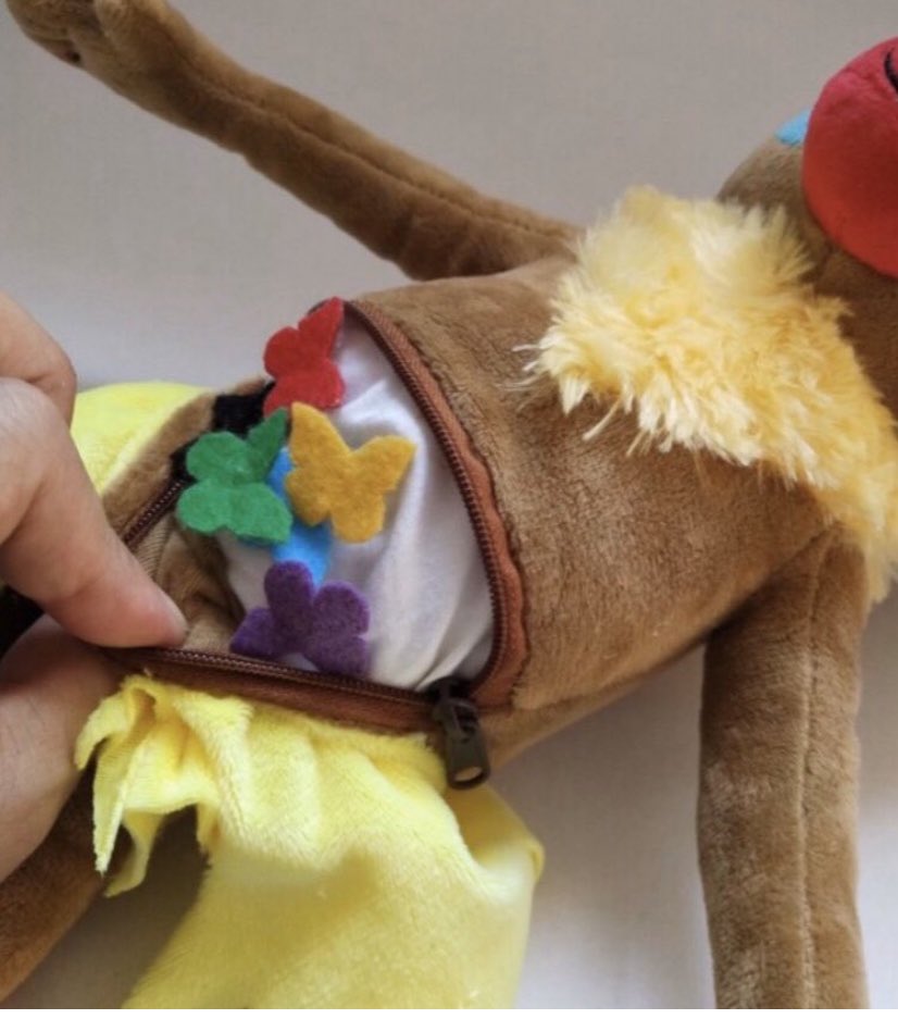 dr_treisman's tweet photo. A lot of people are emailing &amp; asking for consultations around direct tools to support worries &amp; anxieties. I have endless ideas, tools, &amp; ways of being in my Binnie the Baboon workbook. This includes an adult guide. The toy comes w 🦋 in her tummy. @Steve_JKPbooks @JKPBooks https://t.co/NIcurIcm6F