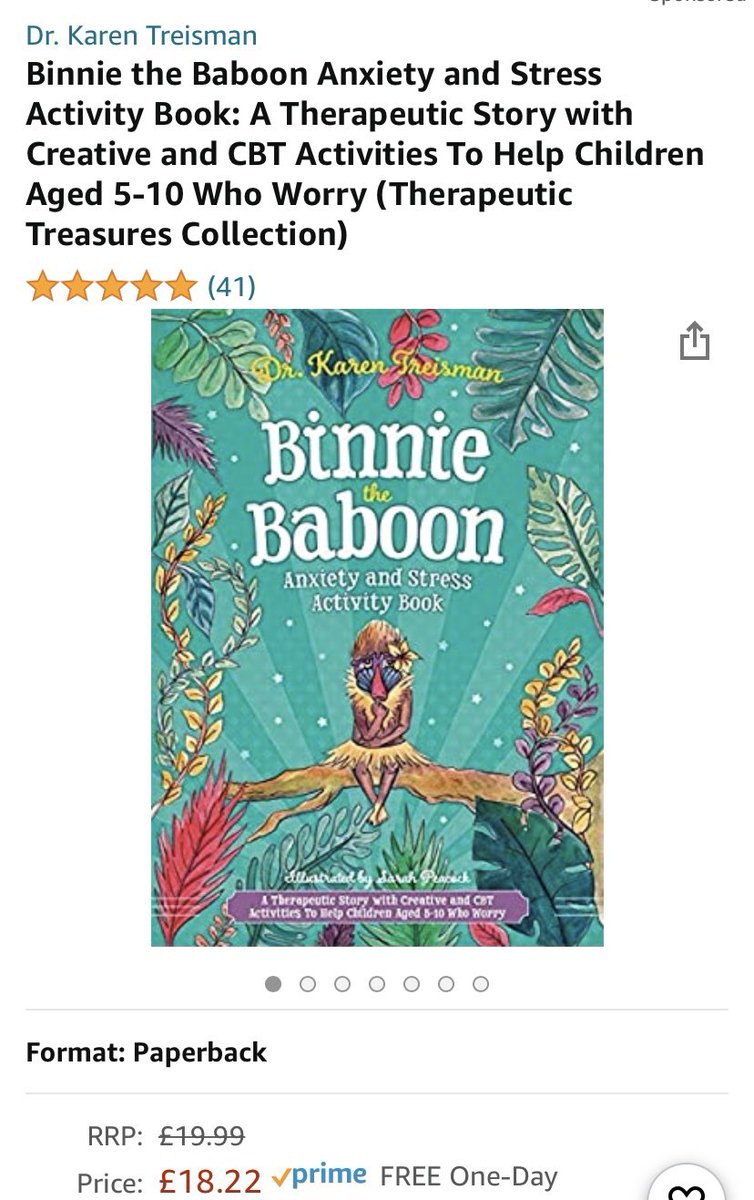 dr_treisman's tweet photo. A lot of people are emailing &amp; asking for consultations around direct tools to support worries &amp; anxieties. I have endless ideas, tools, &amp; ways of being in my Binnie the Baboon workbook. This includes an adult guide. The toy comes w 🦋 in her tummy. @Steve_JKPbooks @JKPBooks https://t.co/NIcurIcm6F