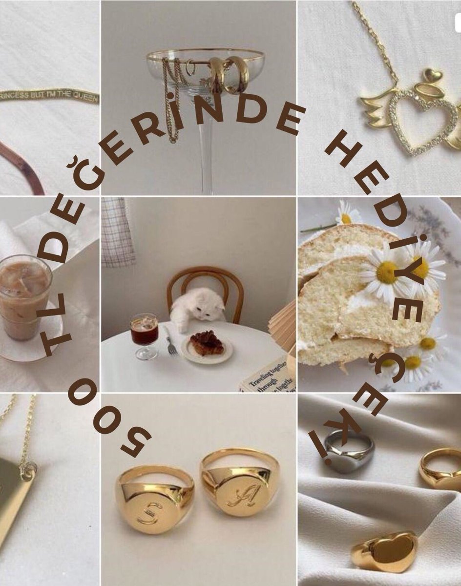 Instagram adresimizde tam 500₺ değerinde hediye çekilişimiz başladı! Katılmak için;
instagram.com/vinajewelry