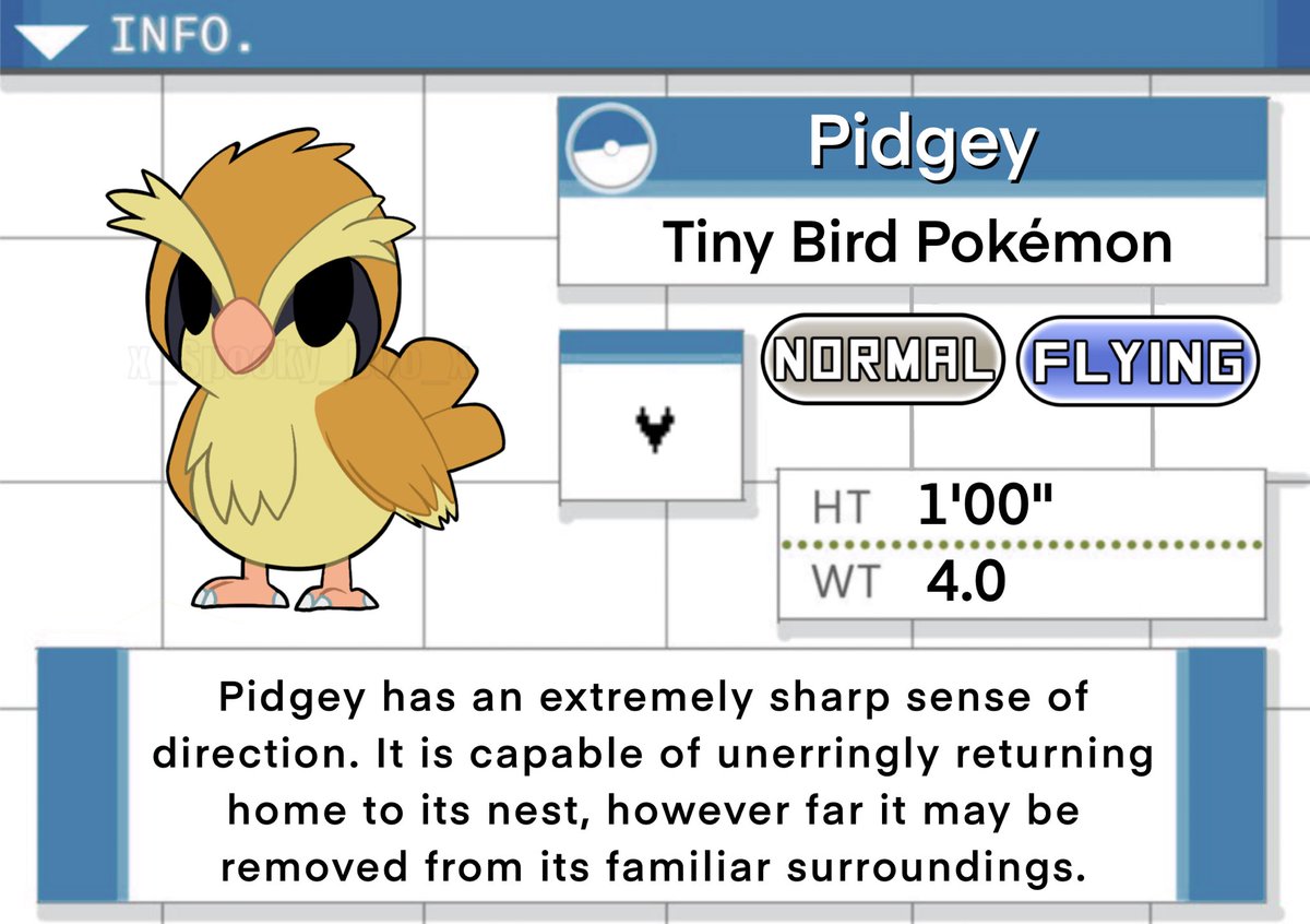 SpookyBooVT's tweet photo. #016 #Pidgey #SpookyBooDex https://t.co/03rBfaCQmQ