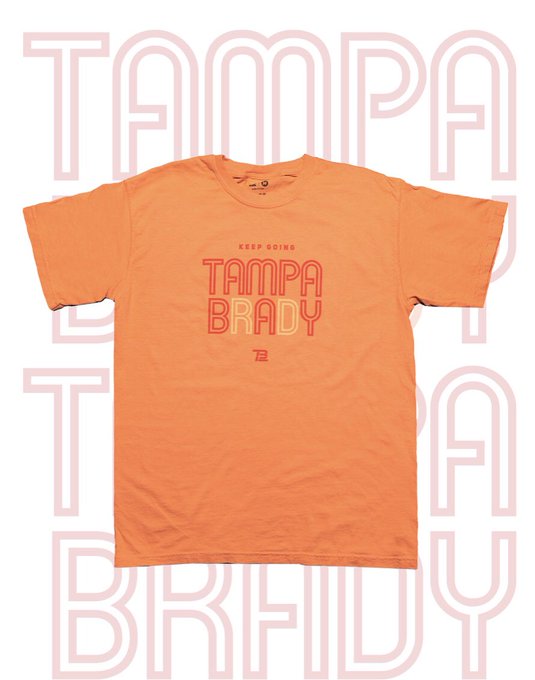 TB12sports's tweet photo. Get #Playoff Ready with our two new Limited Edition "Tampa Brady" Tees in Bay Orange &amp; Graphite.

Gear Up » https://t.co/VLp5roknWx https://t.co/hXSqFXphT3
