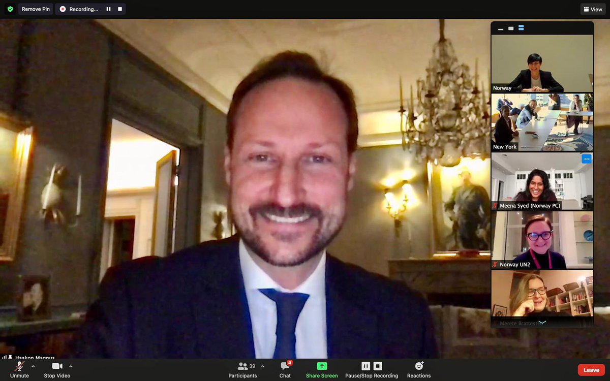 NorwayUN's tweet photo. Thank you HRH Crown Prince Haakon for joining the #NorwayUNSC  staff meeting today, together w FM #EriksenSoreide.

With these words, HRH wished 🇳🇴best of luck in the #SecurityCouncil

“Through the @UN we can find solutions to improve people’s life. Norway is ready to contribute” https://t.co/pMAnIKiYWB
