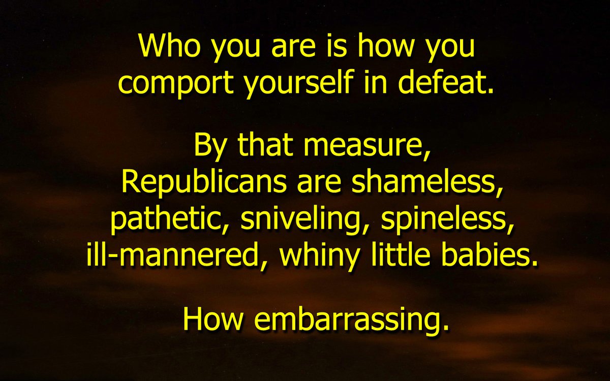 JimTV6's tweet image. "Tantrum Politics"

#SoreLoserTrump
#ImpeachBarr
#MoscowMitch

@Cie2011
@HillShill24

@Fatslugremoval
@atownsquare
@NastaranZadeh

@jamacia813
@YellowRose250
@ninibop3

@CJ_isnowblue
@janeface15

@youknow_theMaz
@_belle_curve_

@hoydilla
@samantharules
@petti_cash