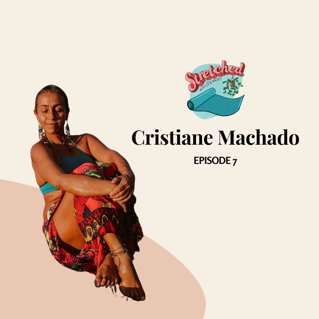 Stretchedpod's tweet photo. Oh em gee, it’s Stretched! with Cristiane! (Rhymes, ya know?) @MachadoBliss gets us to laugh A LOT and gives us hope for the future of our world. Listen to our latest episode, and let us know your thoughts! 💓 #GetStretched https://t.co/pmsVJ5wSzz