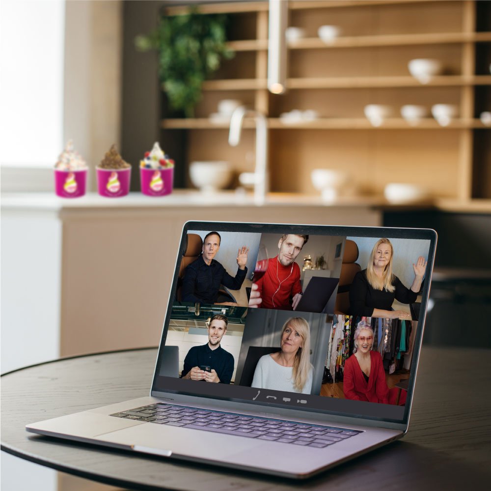 A virtual family call with froyo is a new way to create smiley moments together. 🥰👩🏽‍💻#Menchies #FrozenYogurt #Froyo #Dessert #SweetTreats #BetterForYou #DessertLover #DessertTime #FoodLovers #FoodHeaven #FamilyTime #SpecialMoments