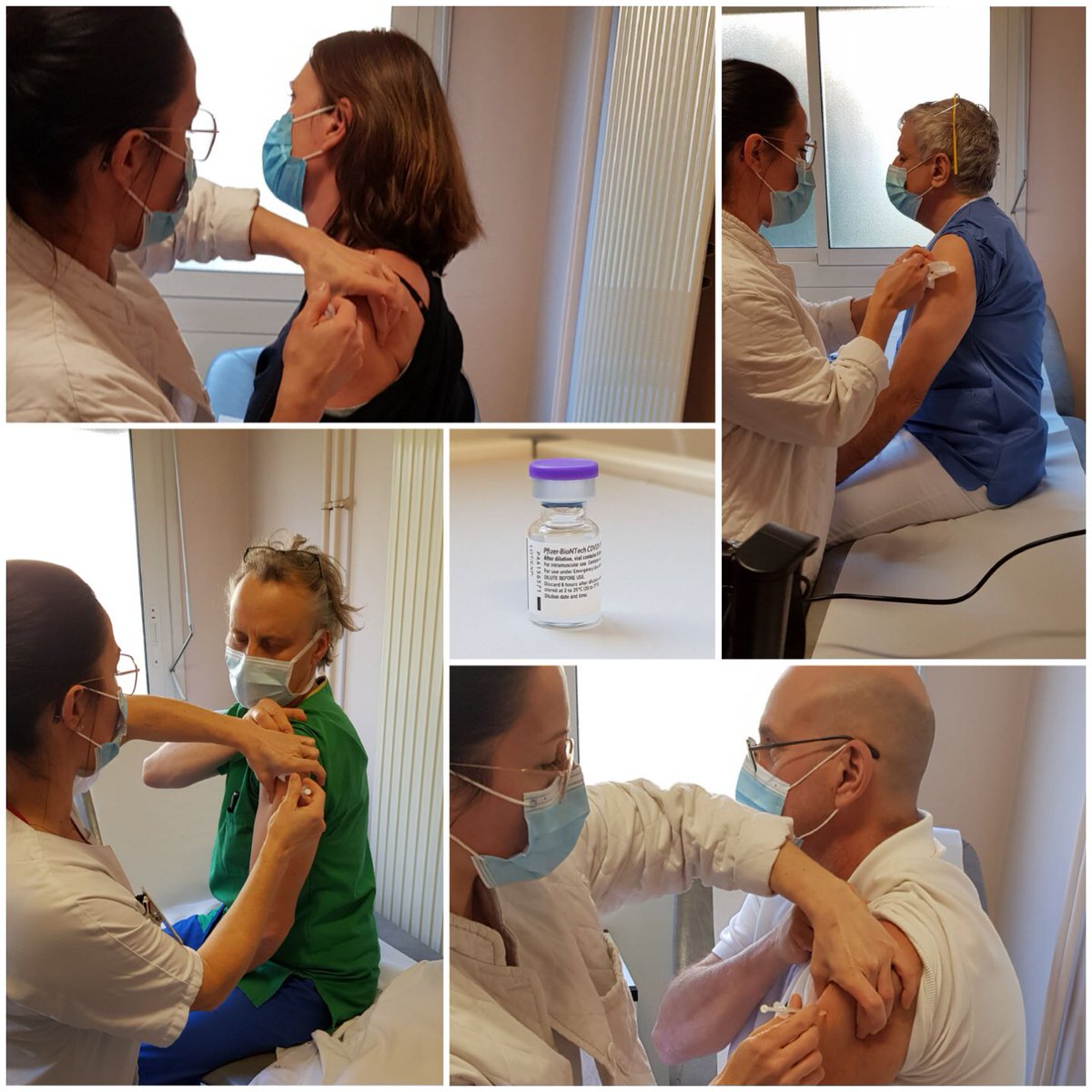 HopitalAubagne's tweet photo. C’est un Grand jour pour notre établissement qui fait partie des 1ers de la région à pouvoir @vacciner! Des agents volontaires (+de 50 ans ou à risque) et des patients/résidents de notre Ehpad ont reçu leur 1ère injection. 👏🏻👏🏻à nos équipes expertes !
@ARSPaca 
@villedaubagne https://t.co/MXCD658It8