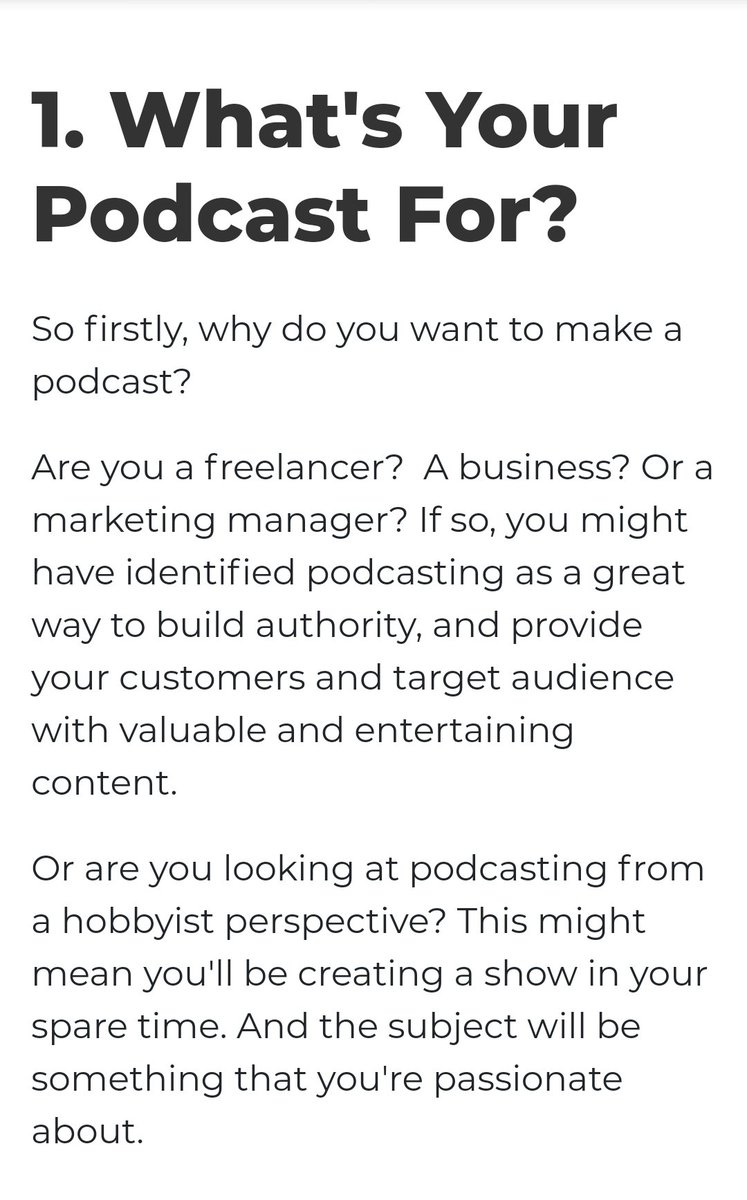 soar_recordings's tweet photo. How to start a Podcast in 2021 Top 5 things to consider.

Via / Credits: The podcast host

.
Professional Online Audio Services:
Soar Recordings Production
.
.
#podcast #podcasting #podcastlife #pod  #podcasters  #podcaster #podcastshow #podcasting https://t.co/i9sPRWcjWX