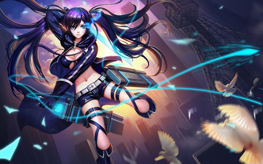 MagicRockCannon's tweet photo. Black Rock Shooter, I feel your here with me.
🔥 left eye ignites fire
⭐️ not new to character. 6 years
⚔️ weapons are cannon and blade(changeable)
🏍 drive a motorcycle of any kind.
🔁➕💙 https://t.co/rRSGvee642