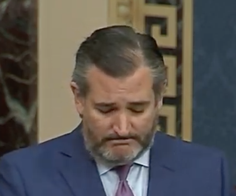 Mike_Eagle's tweet photo. somebody told ted cruz that stopping biden from being certified is the only way to stop his full werewolf transformation https://t.co/IFjydEcAmr