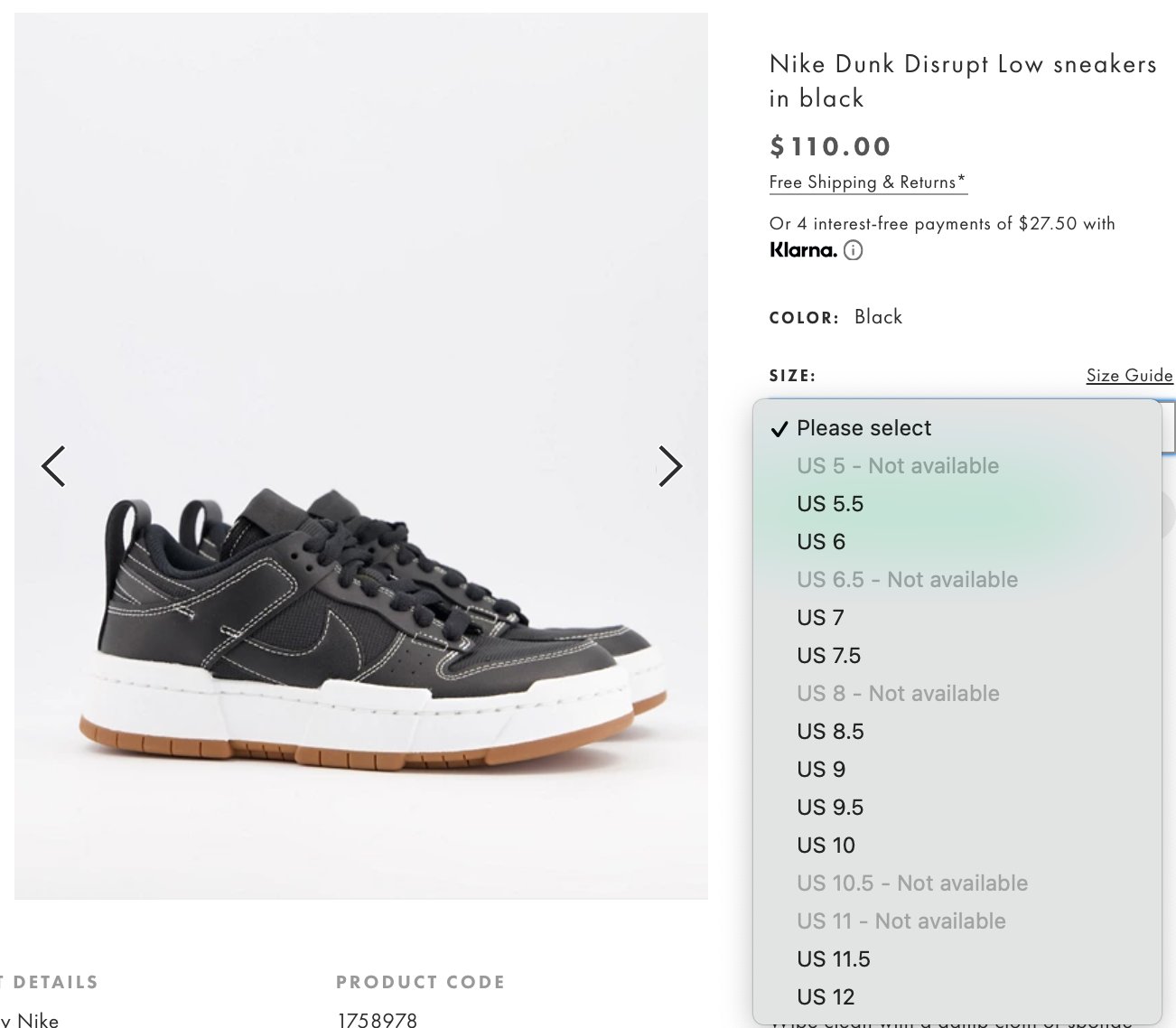 asos dunk disrupt