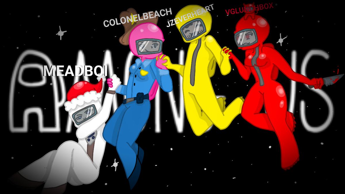 vglunchbox's tweet photo. Come say 'hi' tonight @ 6pm (central) for an #AmongUs #Livestream on #youtube and #twitch! @ColonelBeach and @EverheartJz will be playing too!
#fanart #AmongUsGame #amongusfanart https://t.co/J2KZVH6lbS