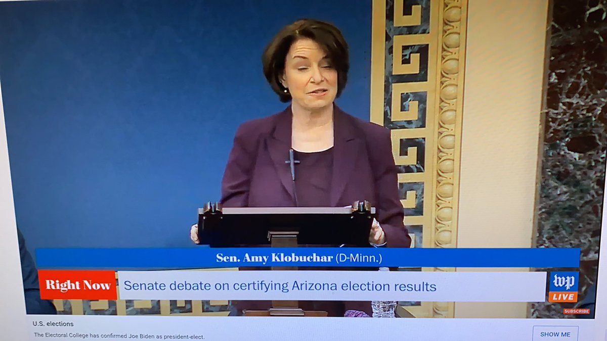 Jac_The_Red's tweet image. #SENATEVOTENO  - nice mask since the dems are so hard core about it why isn’t she wearing one. The arm to her right is clearly not 6 feet away 😳