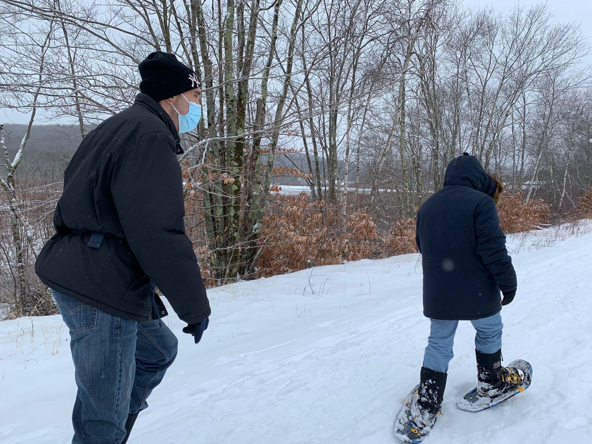 TCFDiscovery's tweet photo. Snowshoeing in a #winter wonderland. One of our favorite #TCFD activities with the Recreation Therapy team!
#WhatHappensHereMattersEverywhere #FutureFullOfDiscovery #TCFDStrong #RecreationTherapy #WinterWonderland #HealthE6 #Snowshoe #Snowshoeing #Exercise #Health #Wellness https://t.co/KoTHH15zsY
