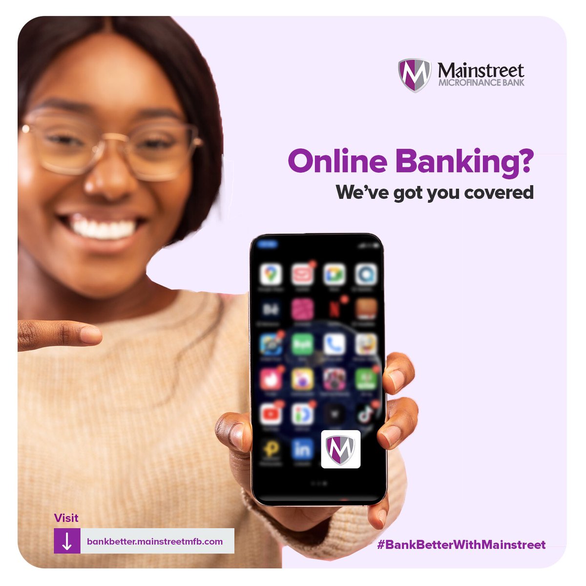 Mainstreetmfbng's tweet photo. With the mainstreet mobile app, you get seamless banking at your fingertips.
Visit the app store to download our mobile app.
Visit https://t.co/6260nu27zm or call 08130903003, 09055115909 to get your loan!
#BankBetterWithMainstreet #MainstreetMFB #MainstreetBank https://t.co/VsClarKLZp