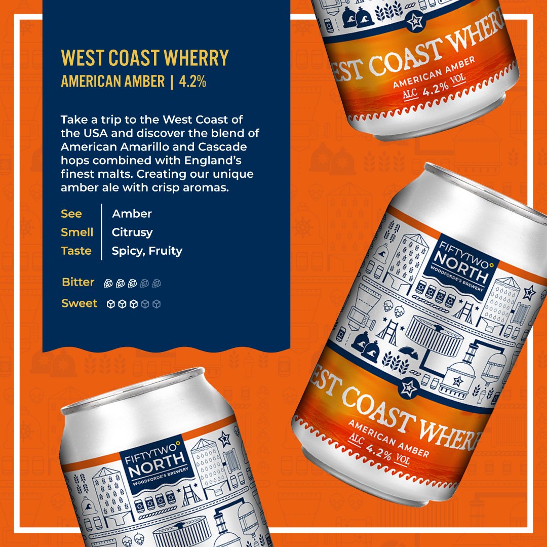 WoodfordesBeer's tweet photo. Take a trip to the West Coast of the USA and discover a blend of England’s finest malt with characteristic U.S. hops creating a fabulous session beer - West Coast Wherry 🍺🇺🇸
#WestCoastWherry #amberale #sessionale #zesty #spicynotes #winterale #alelover #beer #USA #WestCoast https://t.co/SE3CZp1ko2