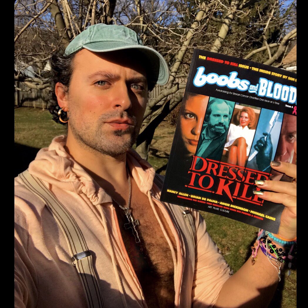 StefanoTruth's tweet photo. From my good friend, legendary horror director #SAMIRVIN “Crazy, Sexy, BLOODY”-Stefano Junior, Illustrator/Cartoonist/Fine Artist/Singer
https://t.co/YlonG8vrMh
All profits BOOBS & BLOOD magazine are donated to the KEEP A BREAST FOUNDATION #briandepalma
#dressedtokill #horror 👹 https://t.co/VOZkZtExfo