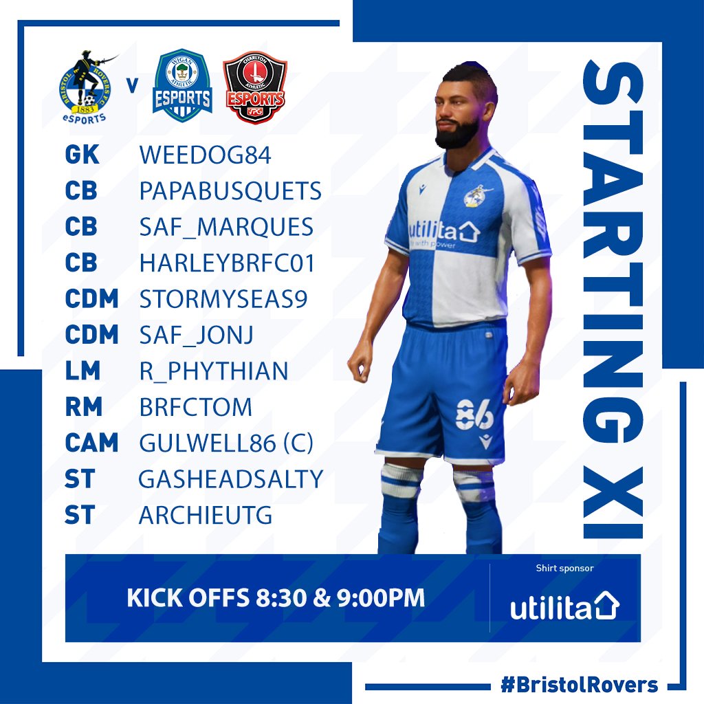 👥 Here's how tonight's team lines up!

#BristolRovers
