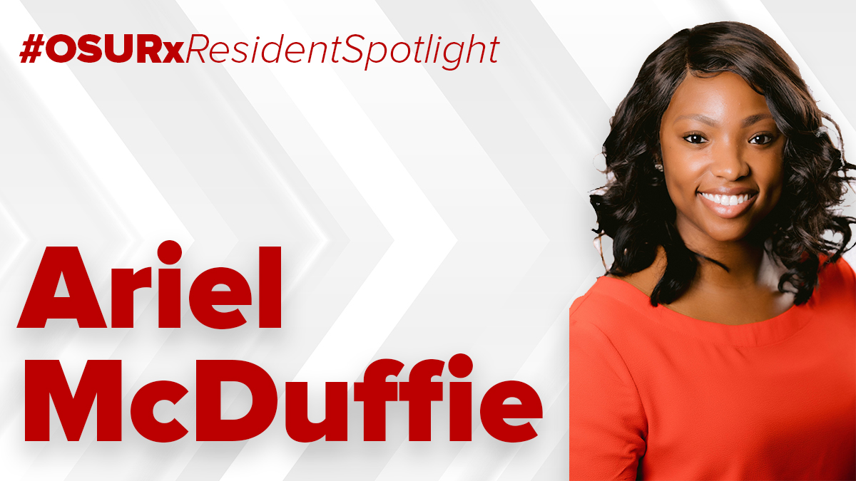 osu_pharmacy's tweet photo. #OSURxResidentSpotlight
@ArielMcDuffieRx

🎓 PharmD: @CSUPharmacy
💊 @OhioState program: PGY2 Amb Care
💊 Practice site: @primary1health
💊 Prof. interests: Underserved care, advocating for pharmacy, precepting, teaching
💊 Favorite Cbus activity: Brunching🥞

#PharmRes #TwitteRx https://t.co/PsiYT1Qxji