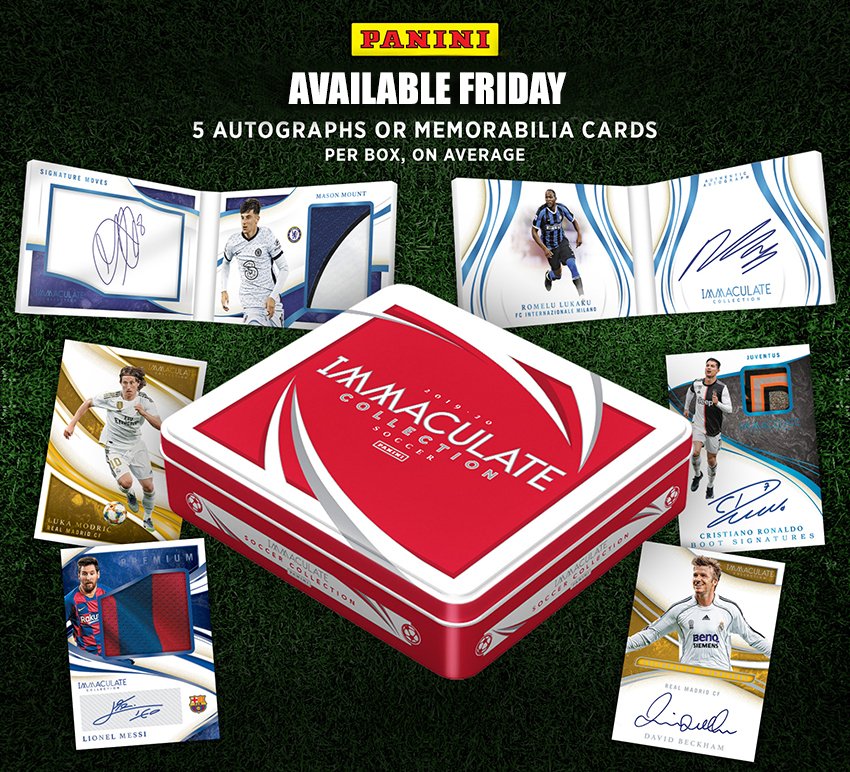 PaniniAmerica's tweet image. .@PaniniAmerica provides a detailed first look at the Friday-releasing 2020 Immaculate Soccer.

#WhoDoYouCollect | #ImmaculateSoccer

paniniamerica.net/blog/panini-am…