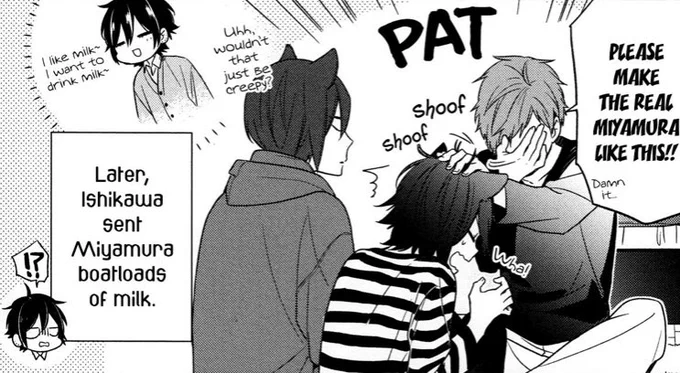  IMGONNA DIE THERES LITERAL BONUS CHAPTERS CALLED AND ITS MIYAMURA AND SENGOKU AS CATS 