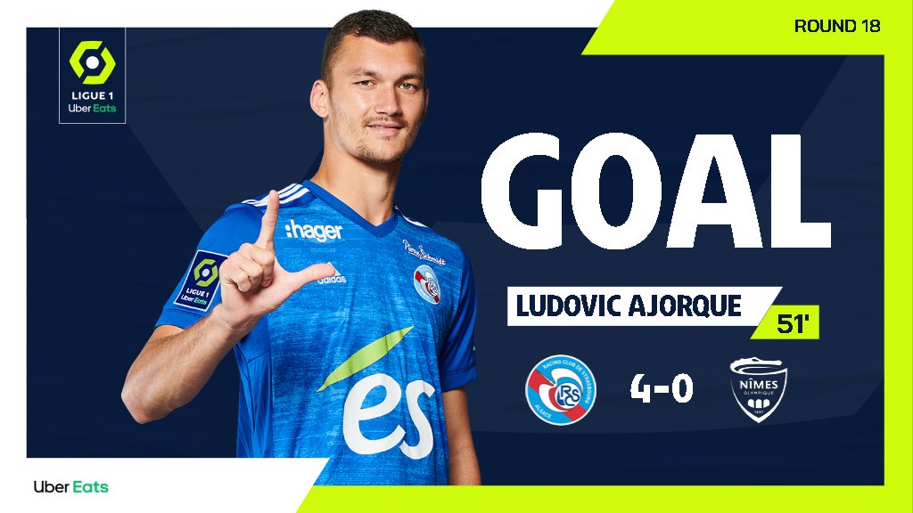 Ligue 1 English a Twitter: "51' Ludovic Ajorque nets the 4th for @RCSA! #RCSANO https://t.co/qh8YaLnZJM" / Twitter