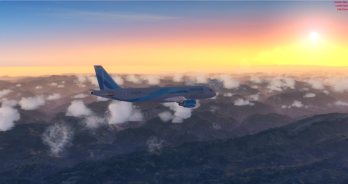 AztiJkk's tweet photo. Asturies and it’s incredible views on app to ils rwy 29 #flightsimmerspic #vatsim #vatsimespaña #clickair #asturiesairport #P3Dv4 @vatsim @vatsimSpain https://t.co/XVSTC96Ta2