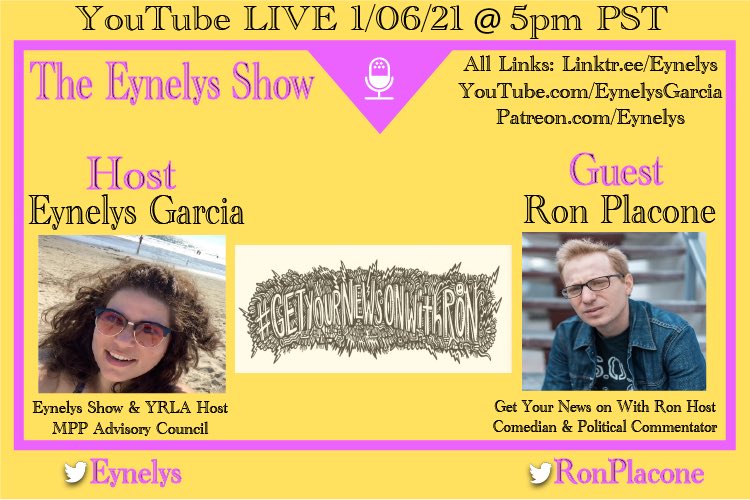 eynelys's tweet photo. Join me &amp; @RonPlacone today at 5pm PST LIVE on YouTube as we discuss the backlash on the Squad over their inaction to Force The Vote &amp; Ron joining the @PeoplesParty_US Advisory Council. 

#EynelysShow #PeoplesParty 

https://t.co/2iUx54ECLq https://t.co/yTFv6E8kom