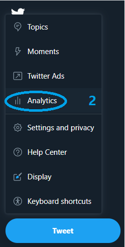 First, you need to log in to your analytics page.• Go to  https://analytics.twitter.com&nbsp;• Or follow this path on your desktop computer: