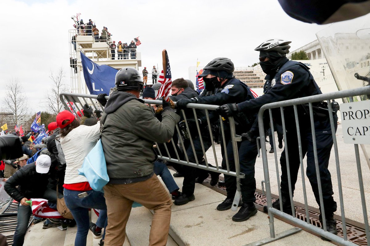 jason_r_DC's tweet photo. To be clear, this is not a protest, these are not protestors. These are insurgents triggered by a sitting American President. This is NOT what democracy looks like. #CapitolBuilding https://t.co/tJvk6bcxMw