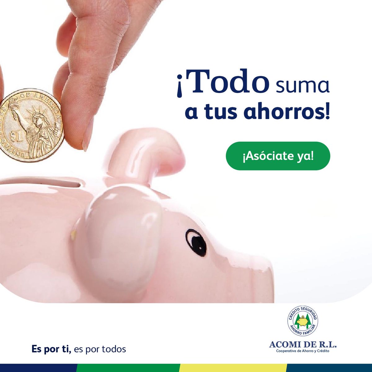 acomiderl's tweet photo. Siempre es un buen momento para empezar a ahorrar. 
#Clave1 Si tiene poca liquidez, empiece ahorrando poco, lo que pueda. 
Pero empiece hoy mismo en @acomiderl https://t.co/w0PP7aJcjJ