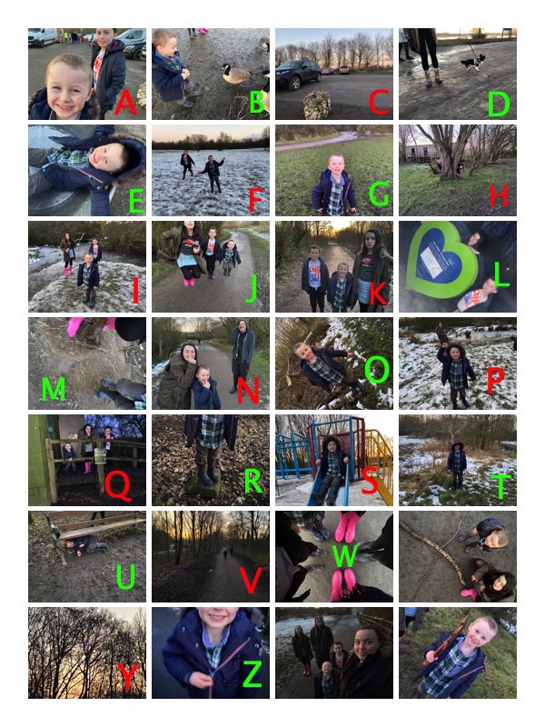 Our alphabet walk for part of Arthurs home learning! Had to get creative with a few 😂 <a href="/MISSDAVIESlji1/">@MISSDAVIESlji</a>