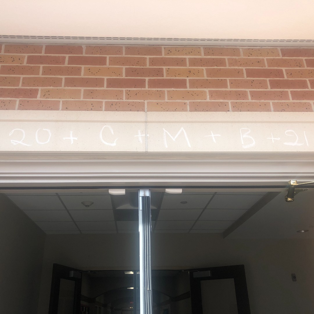 EpiphanyMagi's tweet photo. Chalking the east entrance door as we celebrate the Feast of the Epiphany!  #ecsmagi #epiphanyofthelord #epiphany #chalkingthedoor #threekings #tradition #catholicschool #catholiceducation #katytx #ktx https://t.co/KhX6mAlawq