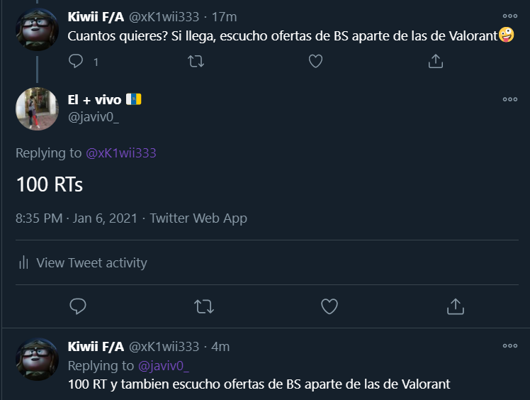 Si este twit llega a 100 RTs @xK1wii333 vuelve a Brawl Stars
El mejor analista de 2019 puede volver 🔁
