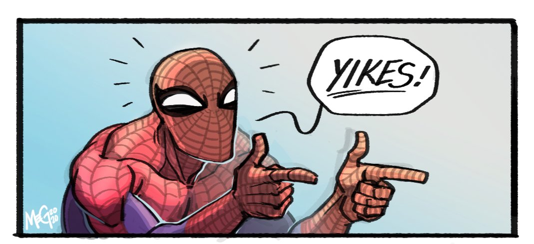 anyway here's the only panel i've colored from that spider-man comic i made 