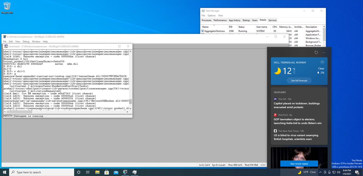So the dependency of News and Interests on new Chromium Edge (as mentioned in the official blog post) is nothing but a fat lie, here is the check patched out and the feature loaded fine. The feature's UI uses the Search flyout core which naturally works without new Edge installed