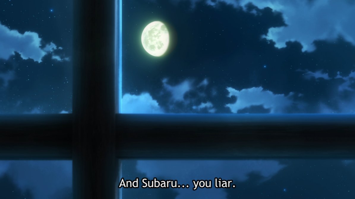 Of course, the suddenness of the circumstances, Puck betraying the promise he made in Frozen Bond and Subaru failing to uphold his promise to hold her hand, causes Emilia to lose her trust in everyone, and hide away in the place she knows she'll be isolated in — the graveyard.