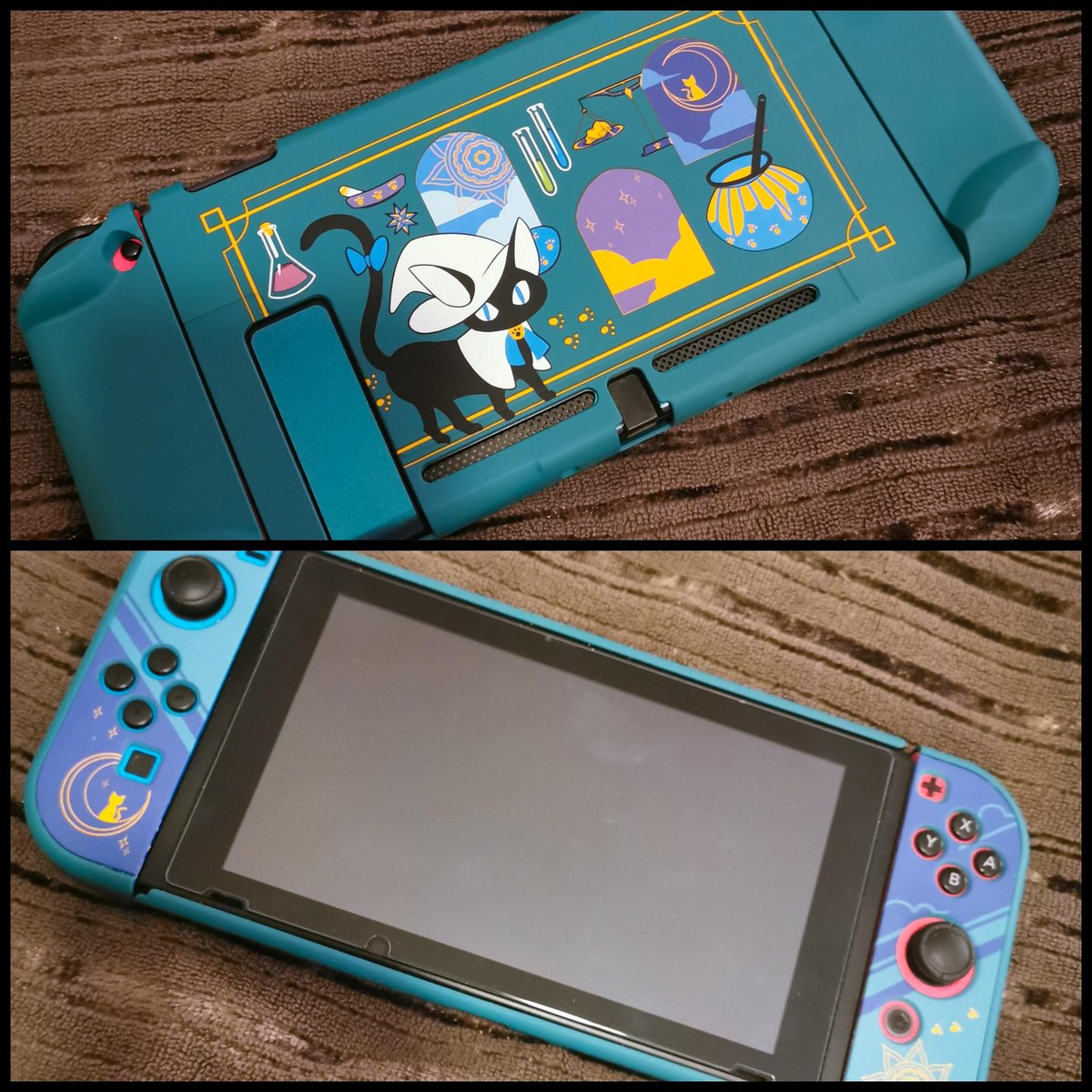 rubia_moon's tweet photo. My new #Switchcover ✨🐱🐾🔮
#cat #magic #witchcat #blackcat #cat
#witchat #magical #turquoise #nerdgirl #new #switch #cover #iloveit #passion #newstyle #nintendoitalia
🌌🌒 https://t.co/4eGpZRo5l6