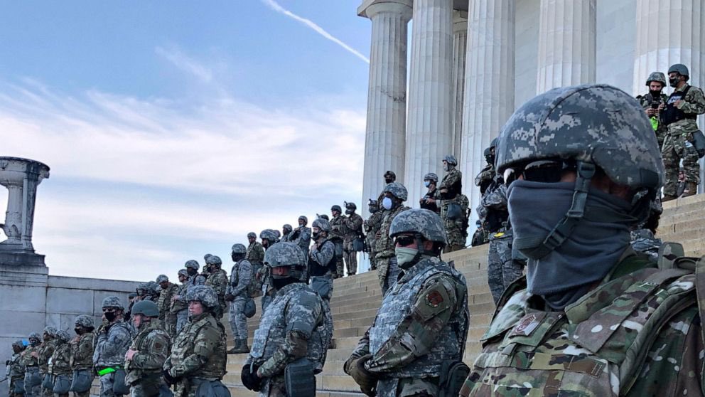 The Pentagon has denied the request to deploy the National Guard to the Capitol to deal with the coup/riot that Trump incited. But this was the scene for BLM protests this summer.