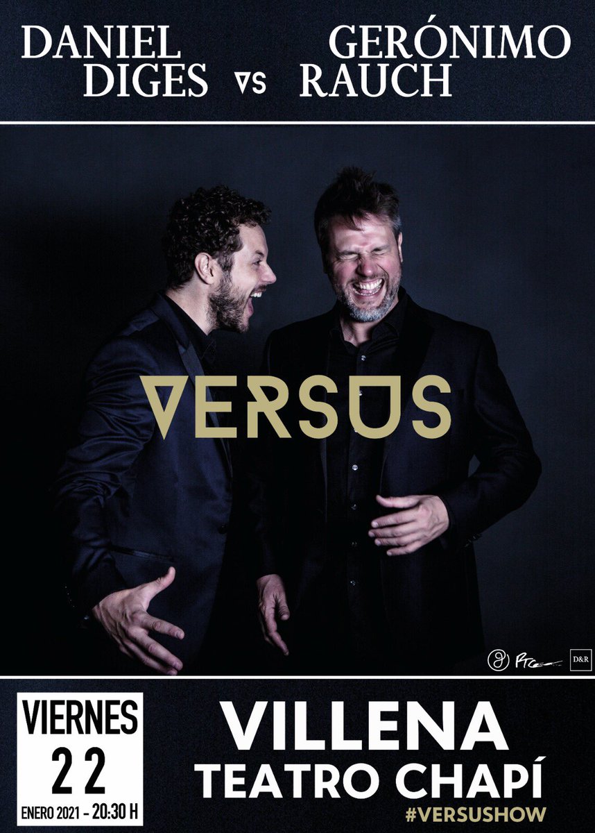 ¡Aquí está nuestro regalo de reyes!⁣
⁣
El próximo 22 de Enero estaremos en el Teatro Chapí de Villena con #Versushow. ⁣

¿Te apuntas? ⁣

#Versushow #GeronimoRauch #DanielDiges #Villena #TeatroChapi #Alicante #22enero