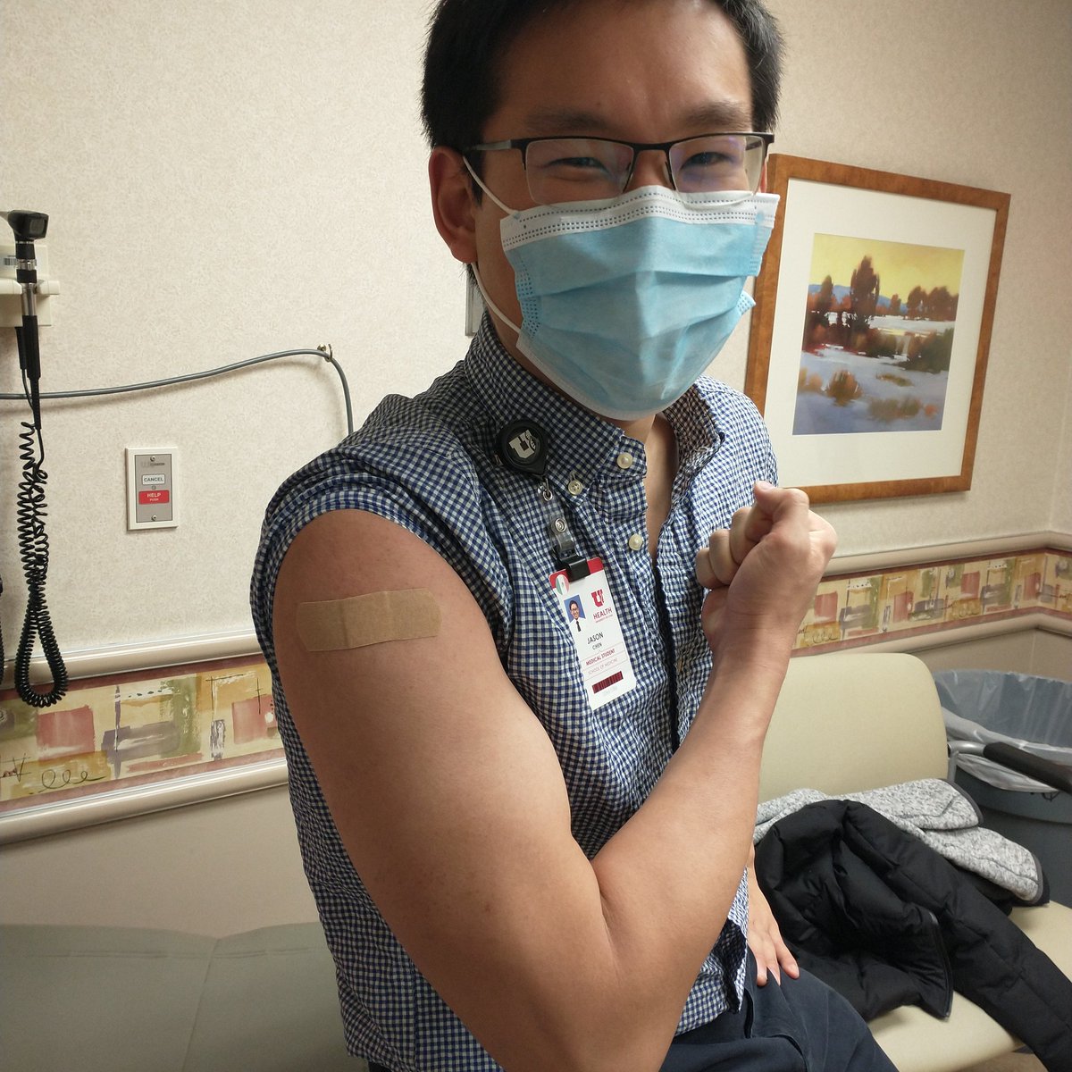 Just got the first dose of the COVID vaccine! Please get yours when it's available to you!