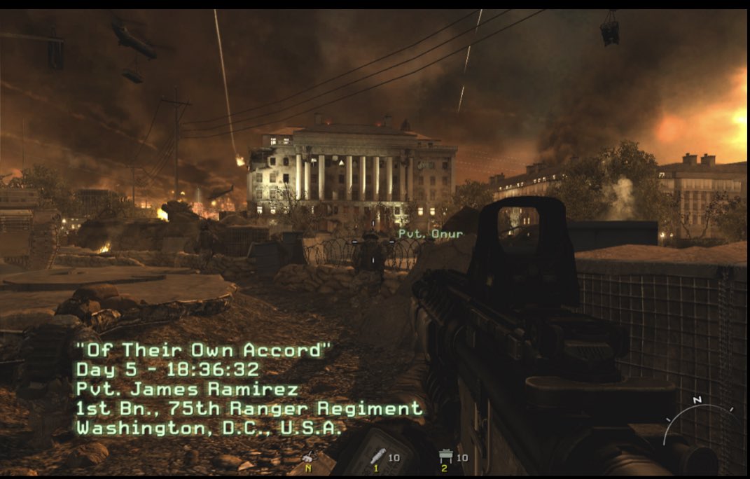 tengland_150's tweet photo. I didn't know 2021 was going to start with a live version of Call of Duty - Modern Warfare 2 https://t.co/fJdMDGsgEO