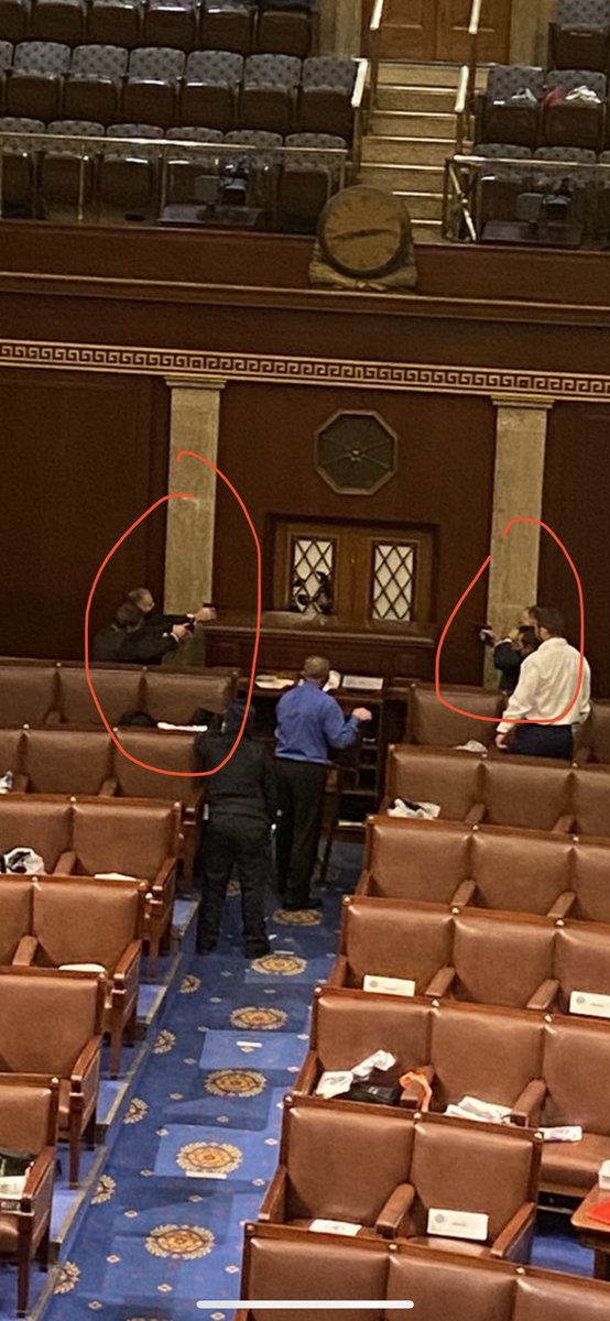 Guns drawn INSIDE the Capitol. Trump did this, his party inflamed it.