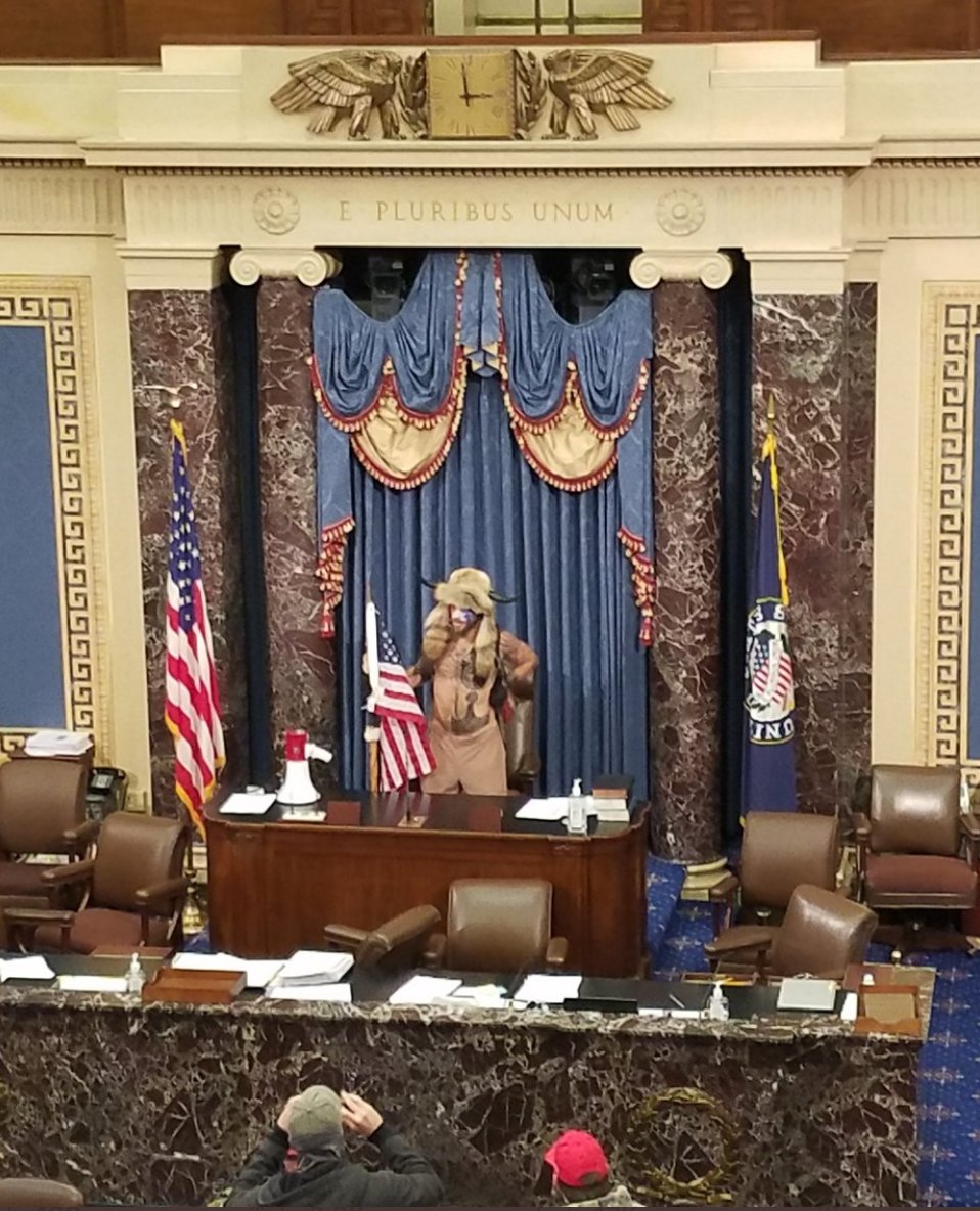 James Marcus On Twitter Okay Buffalo Bill At The Senate Podium Is Now Demanding That Mike Pence Put In An Appearance The National Guard Has Meanwhile Declined To Show Up Unless That