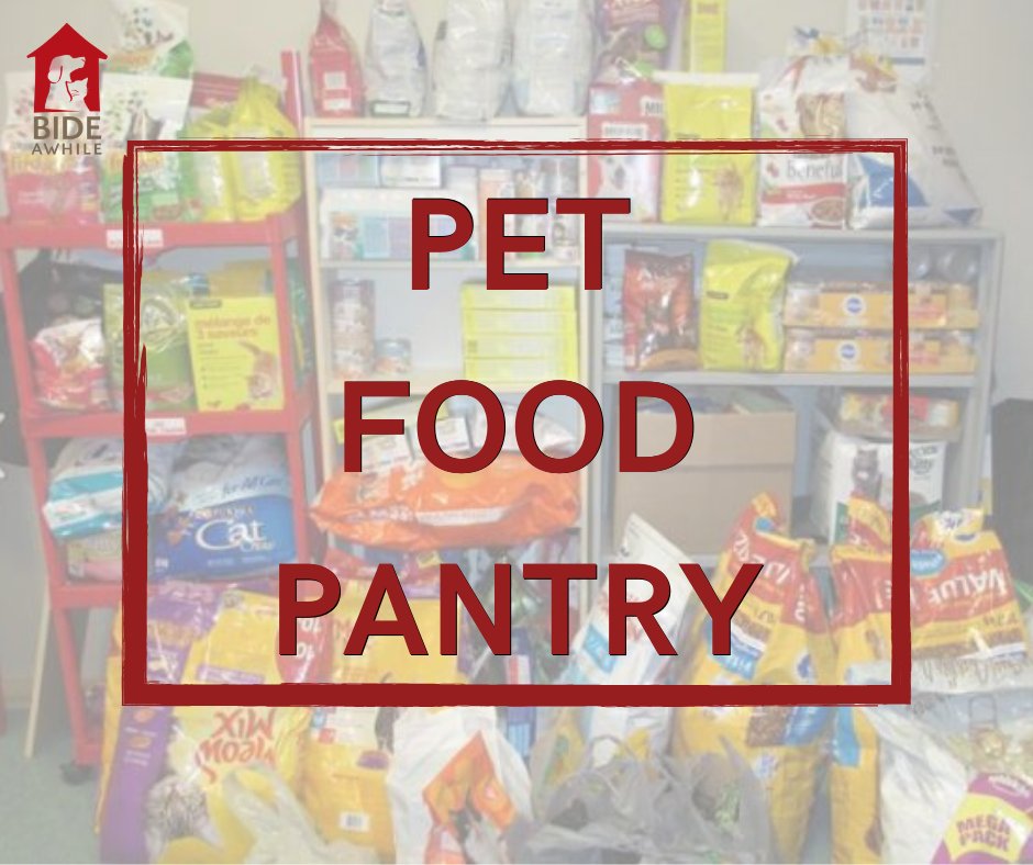 bideawhile's tweet photo. Do you need some help feeding your pet this month?  

Bide Awhile is proud to provide a pet food bank for pet owners in need.  We have food for both cats and dogs.  If you need some help providing for your pet this month - give us a call at 902-469-9578. https://t.co/WYswcnnl1B