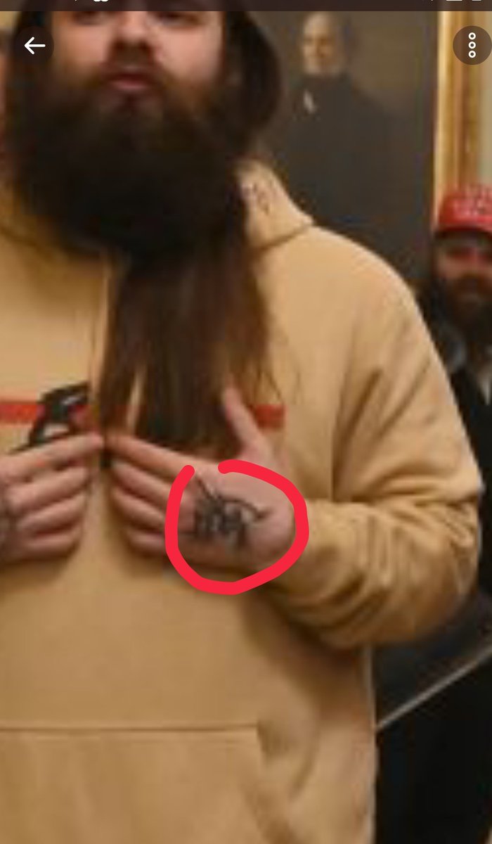  #BreakingNews  #breaking #PanicInDC  #antifa wearing  #maga hats What symbol is that?