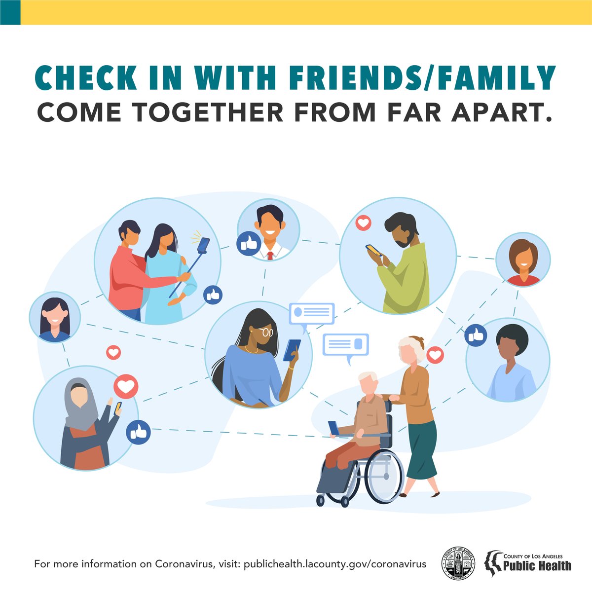 lapublichealth's tweet photo. 1 in 5 people tested are testing positive for COVID-19. Please connect with loved ones virtually and stay home as much as possible. The next person to fall sick or die could be someone you know and love. https://t.co/8lCoxaNoFU