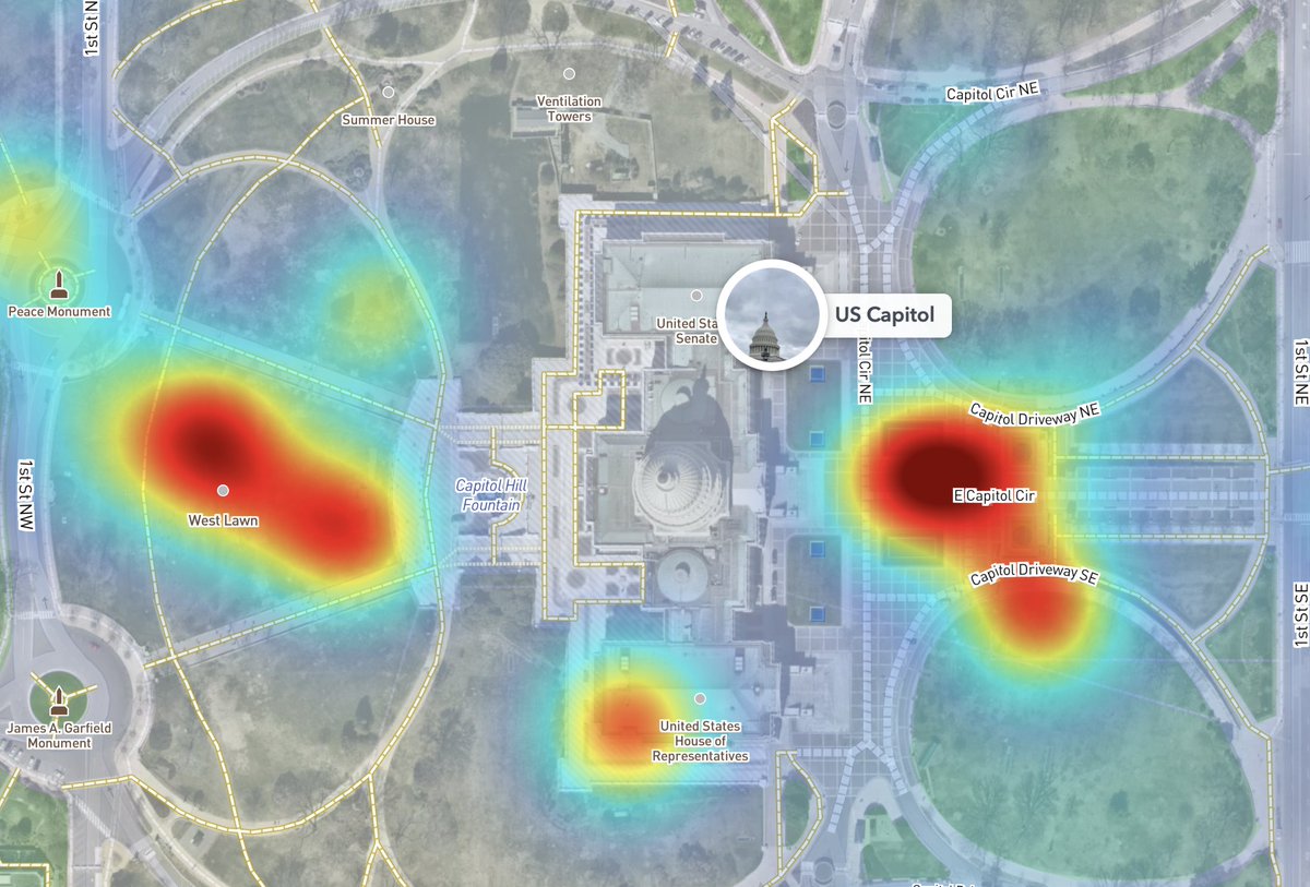 Lots of folks egressing from the west side, looks like.