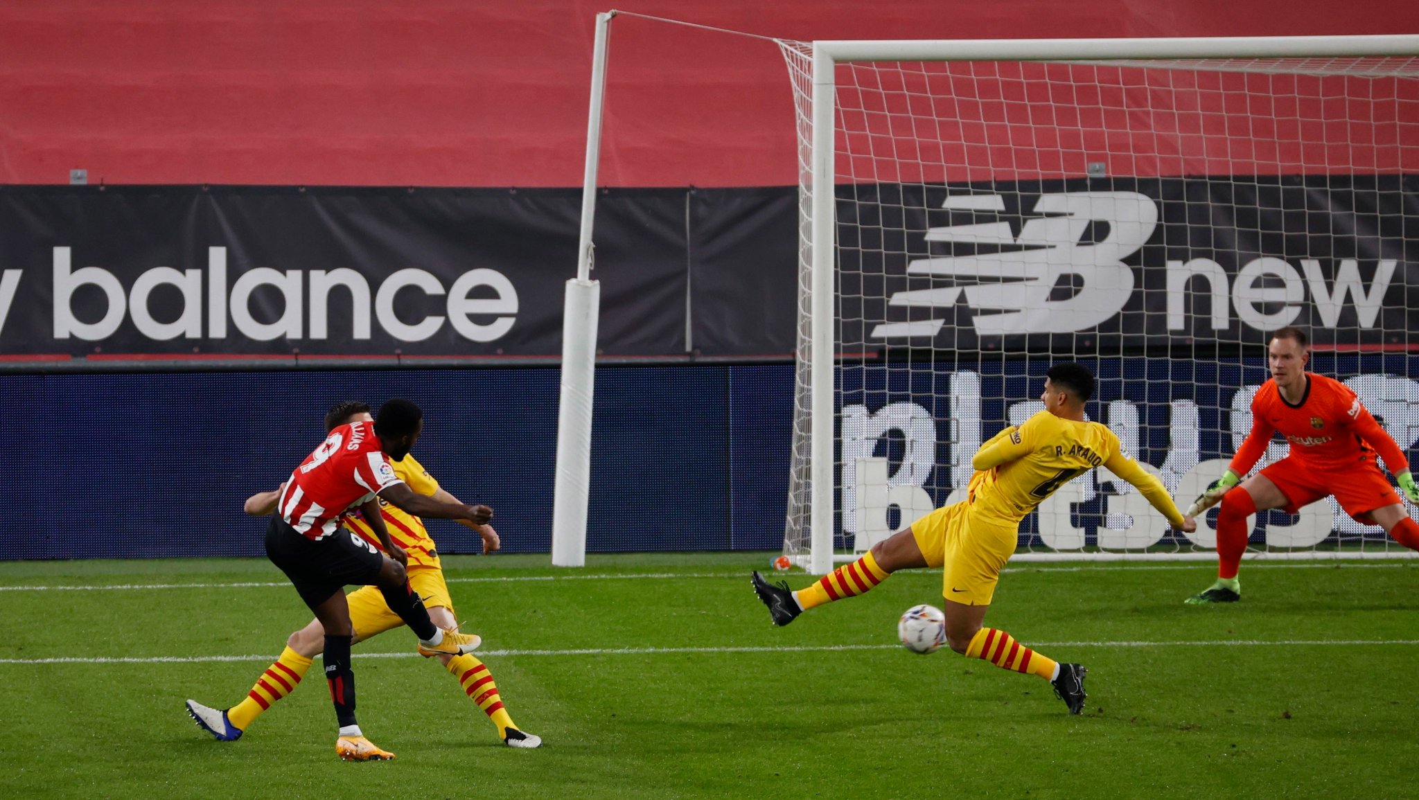 Williams, en la acción del gol (Foto: LaLiga).
