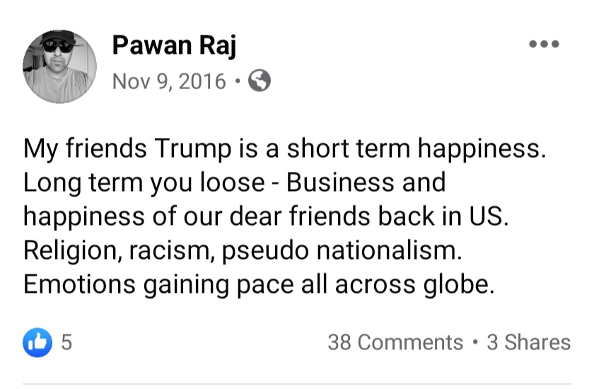 4 years ago !! Most of my progressive friends and mostly educated by degrees disagreed.
#capitol #America #ByeByeTrump
<a href="/POTUS/">President Donald J. Trump</a> <a href="/realDonaldTrump/">Donald J. Trump</a> <a href="/JoeBiden/">Joe Biden</a> <a href="/BarackObama/">Barack Obama</a>